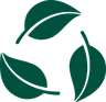 Three leaves vector