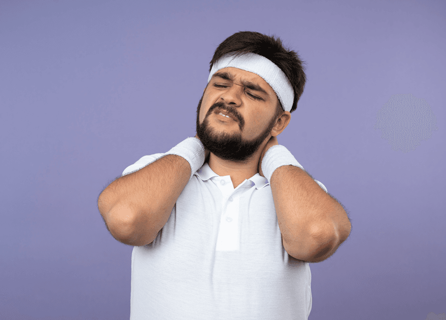 Man Having Neck Pain