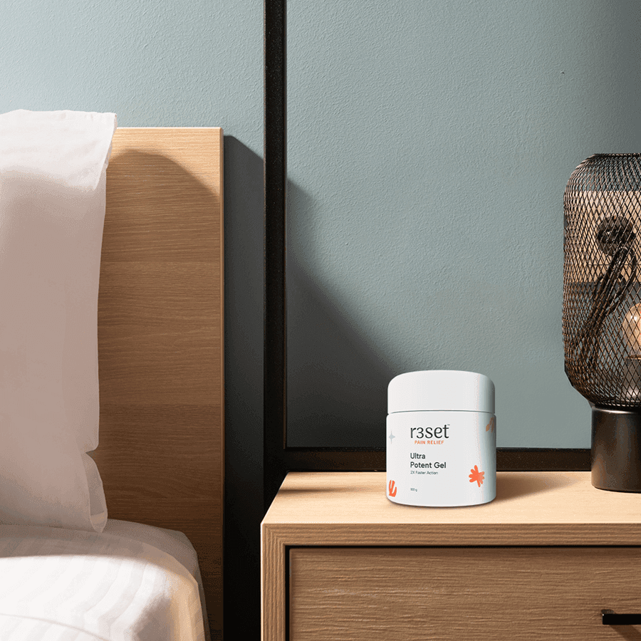 Ultra Potent Gel on Nightstand