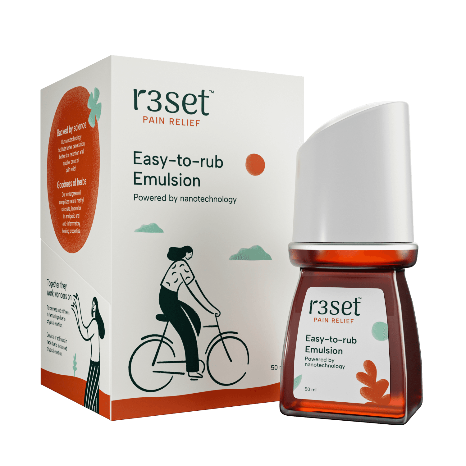 Easy to rub Pain relief Emulsion