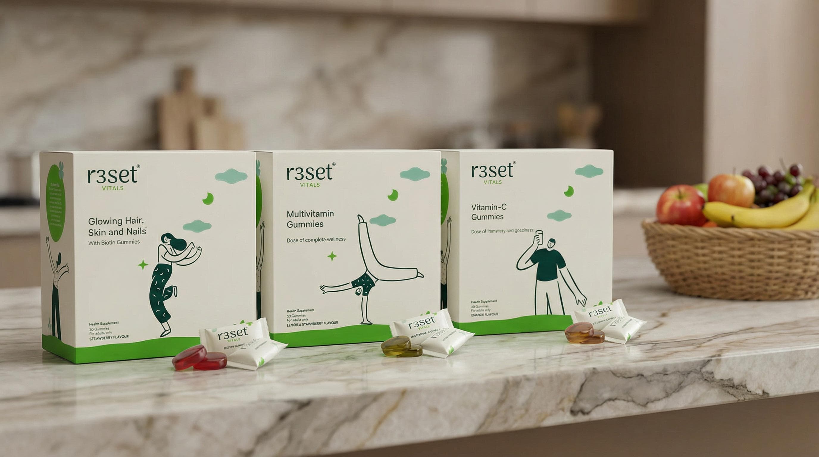 Reset vitamin gummies for daily health support