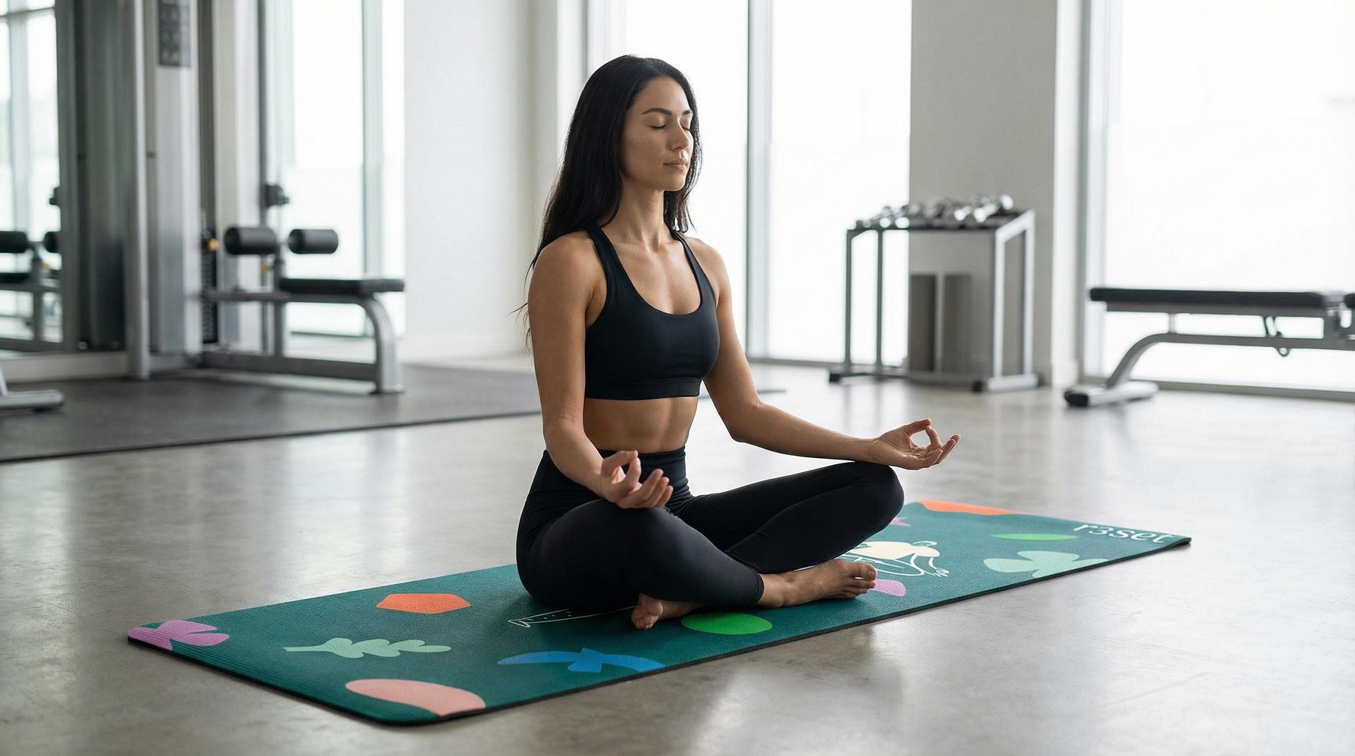 Reset yoga mat with anti-slip grip