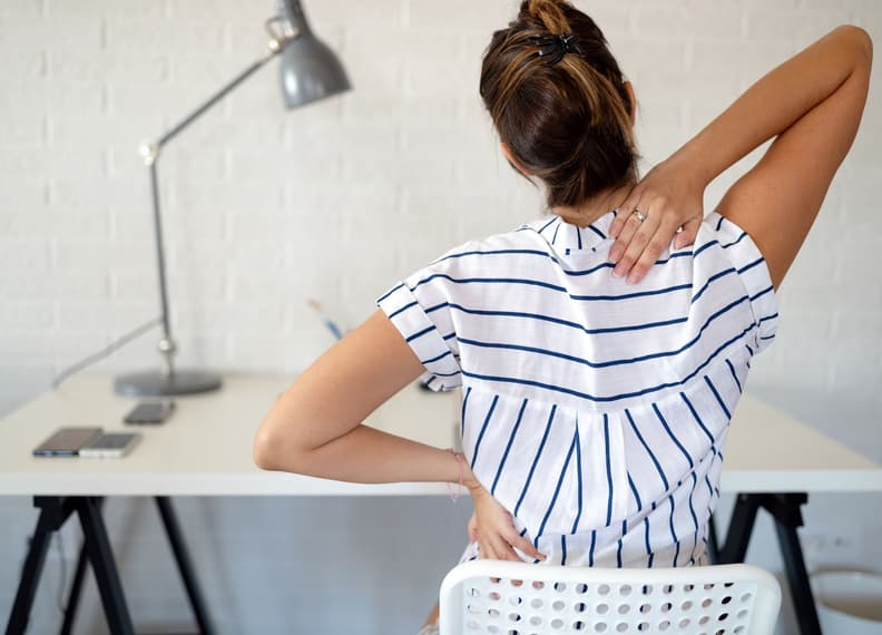 Woman having Shoulder pain