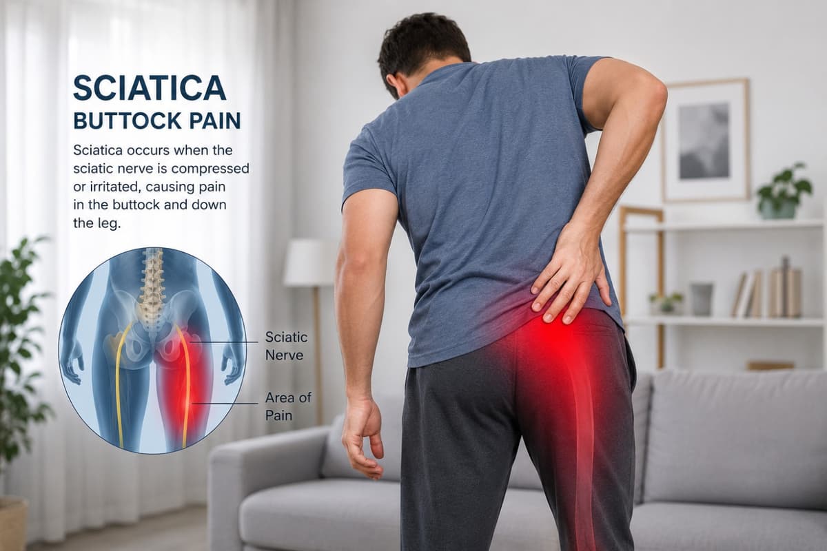 What Causes Sciatica Buttock Pain